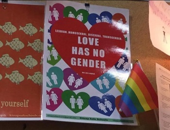 LGBT poster in school