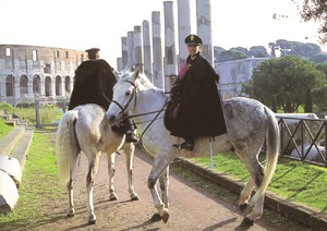 Mounted Italian Carabinieri