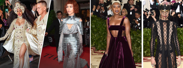 met gala celebrities dressed in mock religious attire