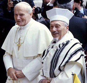 John Paul II & Elio Toaff