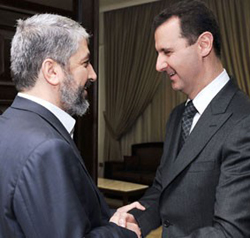 Al-Assad meets Hamas chief Khaled Meshal