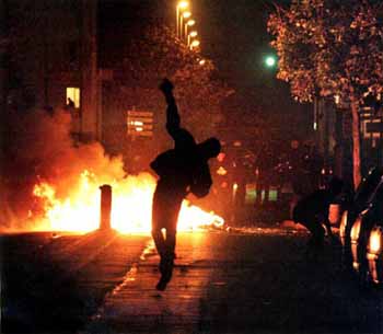 A joyous rebel during the 2005 french riots