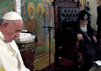 Francis with Patriarch Ilia Georgia