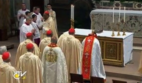 Bergoglio Pope First Mass Sistine Chapel