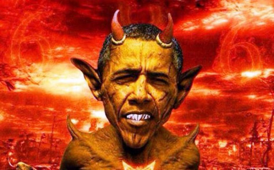 Obama as a demon