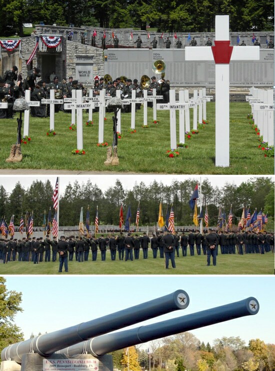 photographs of the armed forces honoring the fallen