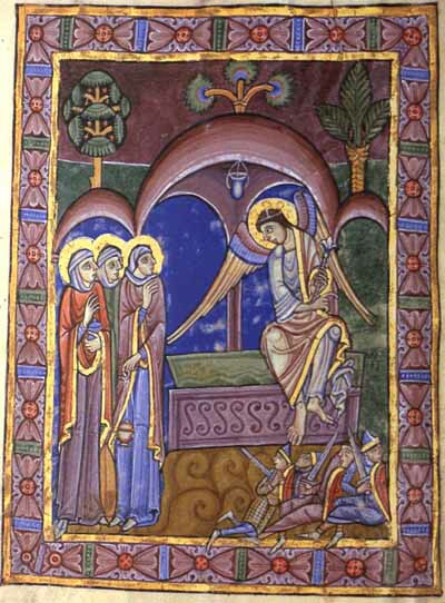 Resurrection - St. Albans Psalter