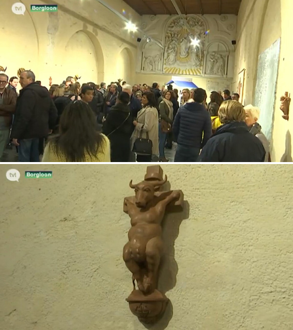 Demonic art in Belgian church 2