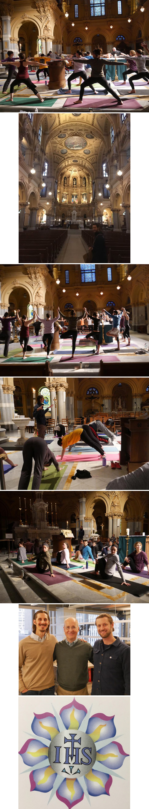 Photo compilation of Yoga in St. Francis Xavier Church