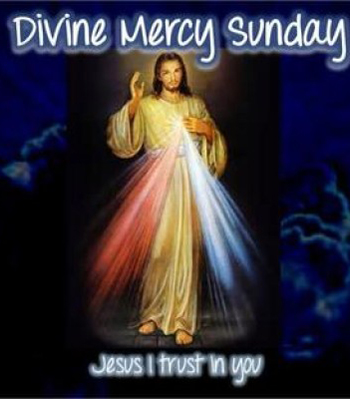 An image promoting divine mercy sunday
