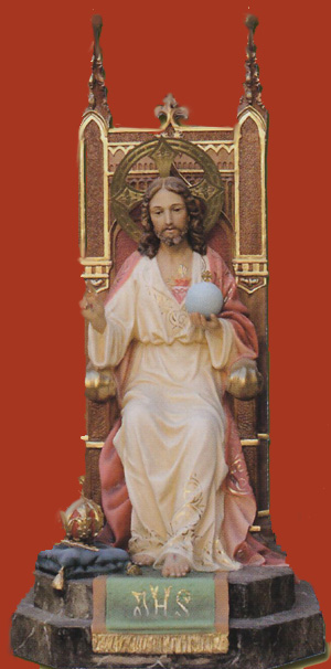 Sacred Heart in His throne