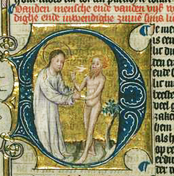 adam and  god