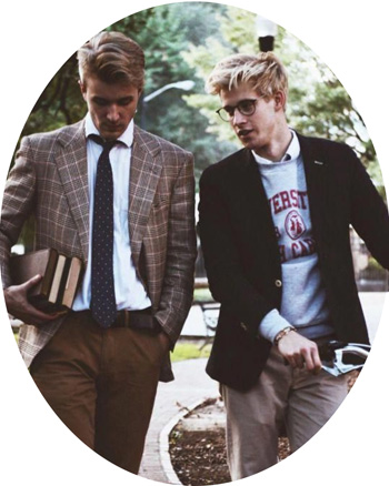 well dressed students