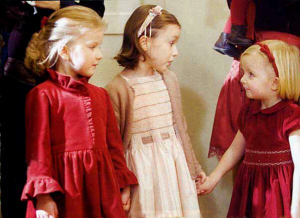 Belgian princesses Elizabeth, Laetitia and Marie Louise