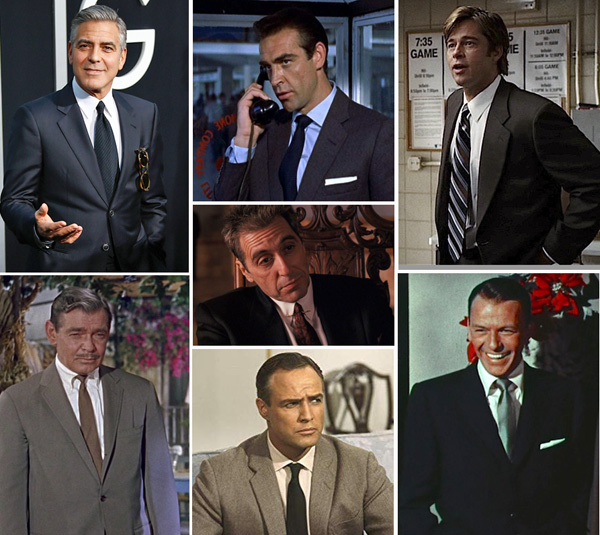 Movie stars wearing suit and tie 1