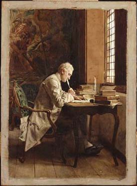 A gentleman Composing a Letter
