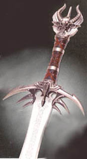 A demonic Sword handle