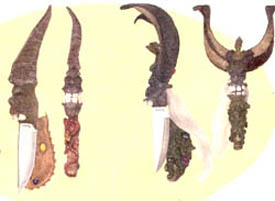 Horned and demonic knives