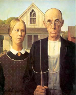 American Gothic, by Grant wood