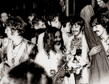 The beatles and guru Maharishi