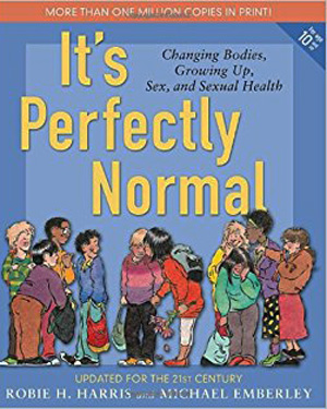 Book cover for the planned parenthood book 'It's Perfectly Normal'