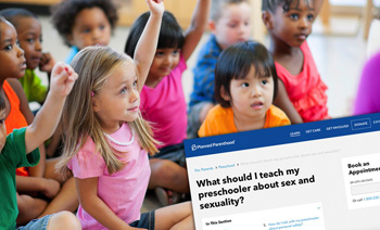 preschoolers raising their hands over questions on sexuality