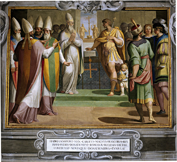 Charlemagne meets with Adran I