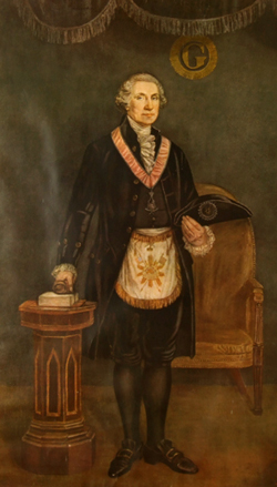 Washington in his Masonic apron