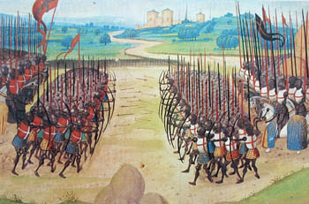 painting of the battle of Agincourt