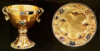 Carolingian cup and plate