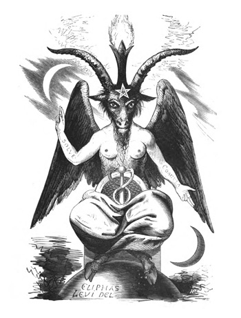 The transgender idol of Satanism, Baphomet
