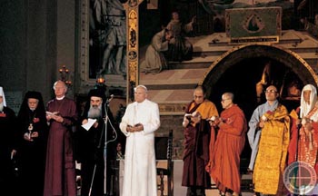 JPII welcomes all false religions at Assisi