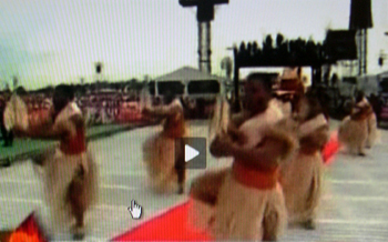Asemi nude tribal dances during the gospel procession