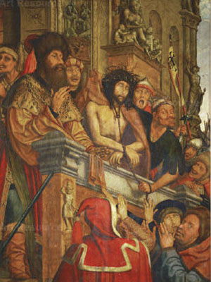 The Jewish mob asking for Christ's death