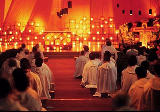 A prayer for all religions at Taize