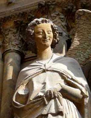 The Smiling Angel statue