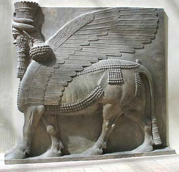 An ancient Assyrian piece of refined art