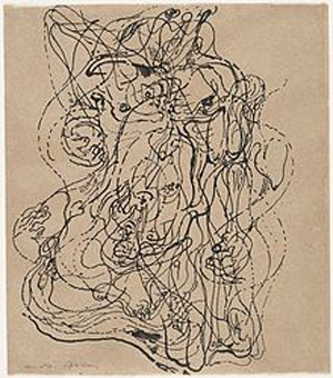 An automatic sketch, by Andre Masson