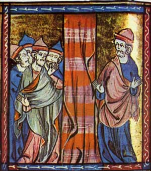 King Antioch enters the Sanctuary