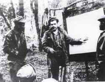Guevara teaching guerillas in the Congo