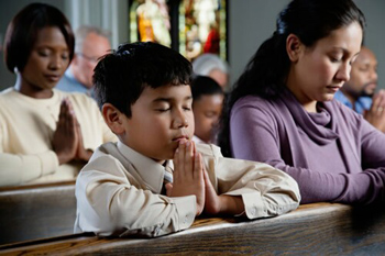 Praying at Mass