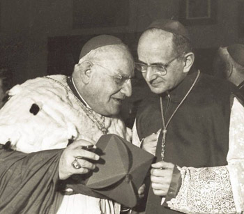 Cardinals Roncalli and Montini