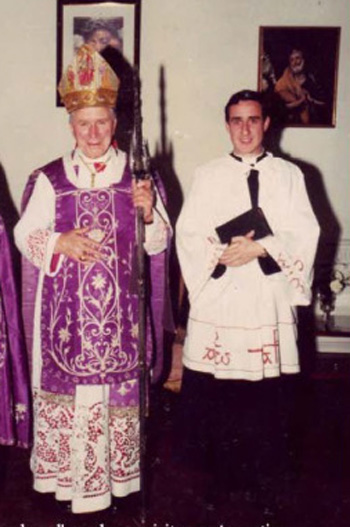 Fr. Alfonso Galarreta with Msgr. Lefebvre