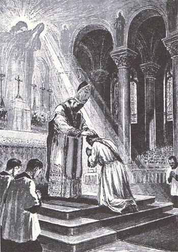A priest being ordained