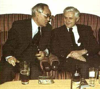 Joseph Ratzinger with Karl Rahner