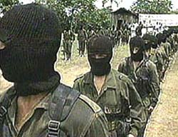 Marxist guerillas training under the Chavez government