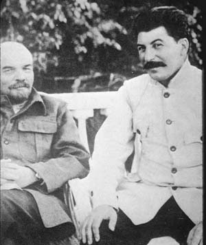 Photograph of Lenin and Stalin