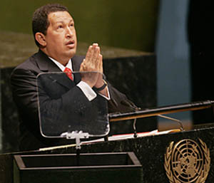 Chavez Addressing the UN Assembly