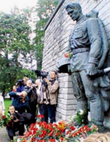 Estonia removed the WWII statues commemorating soviet soldiers