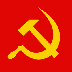 The hammer and sickle of the Soviet Union